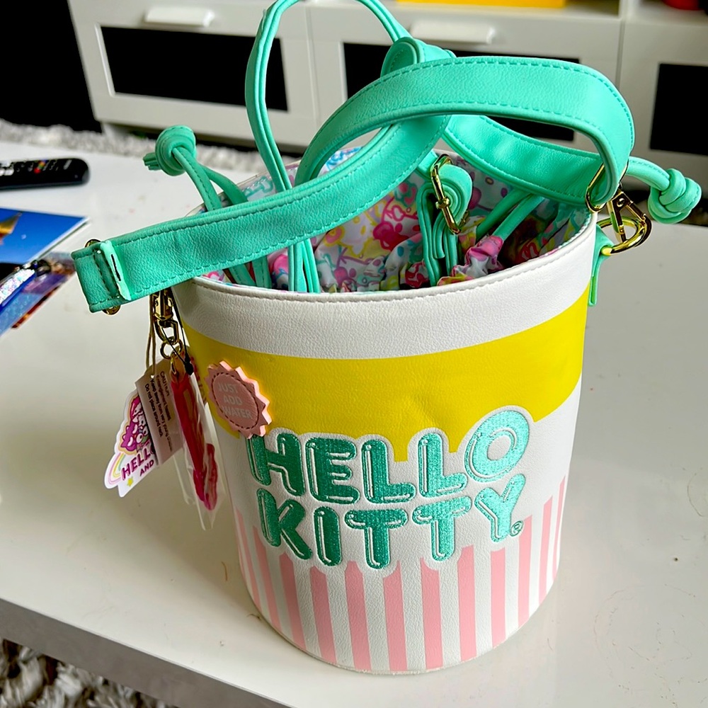 Loungefly Hello Kitty Cup O' Kitty Crossbody Bucket Bag